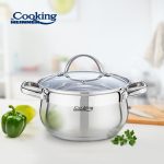 SEMIOALA INOX+CAPAC, 24 X 13.5 CM, 6.1 L, AMIRA, COOKING - imagine 3