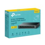 "9-Port 10/100 Mbps Desktop Switch with 8-Port PoE+ PORT: 8× - imagine 2