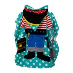 Poncho copii 60x120 cm Pirate - imagine 2