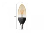 Bec LED inteligent Philips Hue B39, Bluetooth, E14, 4.5W (28W), - imagine 2