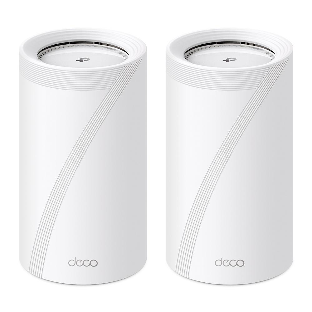 overlay_bccd878b2b7603e87d7387804175db6b.jpg TP-LINK DECO BE85(2-PACK) Sistem Mesh WI-FI 7, BE19000, TRI-BAND, Standarde - imagine 1