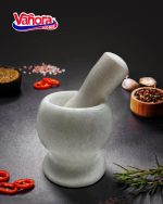MOJAR CU PISTIL DIN MARMURA, DIA 9.5 CM, VANORA HOME - imagine 4