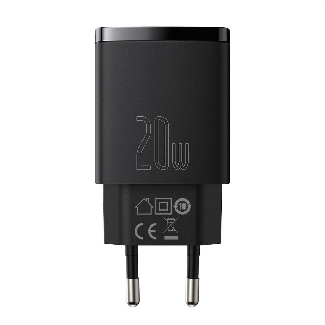 overlay_bd437e1f23c443111e02654a40de4672.jpg Incarcator retea Baseus Compact, Quick Charge 20W, 1 x USB - imagine 1