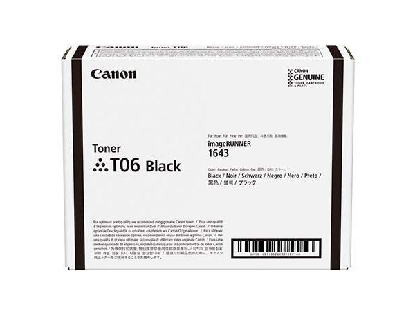 Toner Canon CRG-T06 black, 20.5k pagini, pentru IR Advance 1643I/1643IF.
