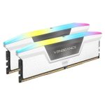 Memorie RAM Corsair Vengeance RGB White, 32GB DDR5, 6000MHz, CL36 - imagine 2