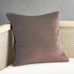 Fata de perna catifea 45x45 cm, sistem de inchidere cu - imagine 2