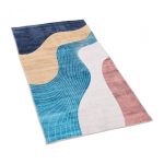 Covor printat, FLOW 70x140 cm, lavabil cu spate antialunecare, inaltime - imagine 3