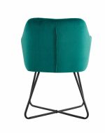 Set 2 scaune tip fotoliu catifea- Verde Dimensiuni scaun : - imagine 5