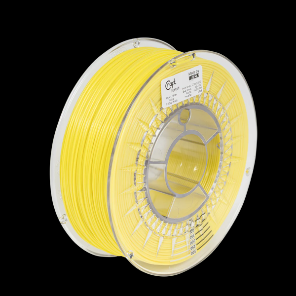 CRAFTBOT 3D PRINTING FILAMENT, Material: PLA, Culoare: Galben,  1KG.