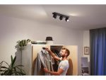 Spot LED Triplu Philips Hue Buckram, Bluetooth, 3xGU10, 3x5W, 1050 - imagine 2