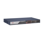 16 Port Fast Ethernet Unmanaged POE Switch Hikvision DS-3E0318P-E(C) Intelligent - imagine 2