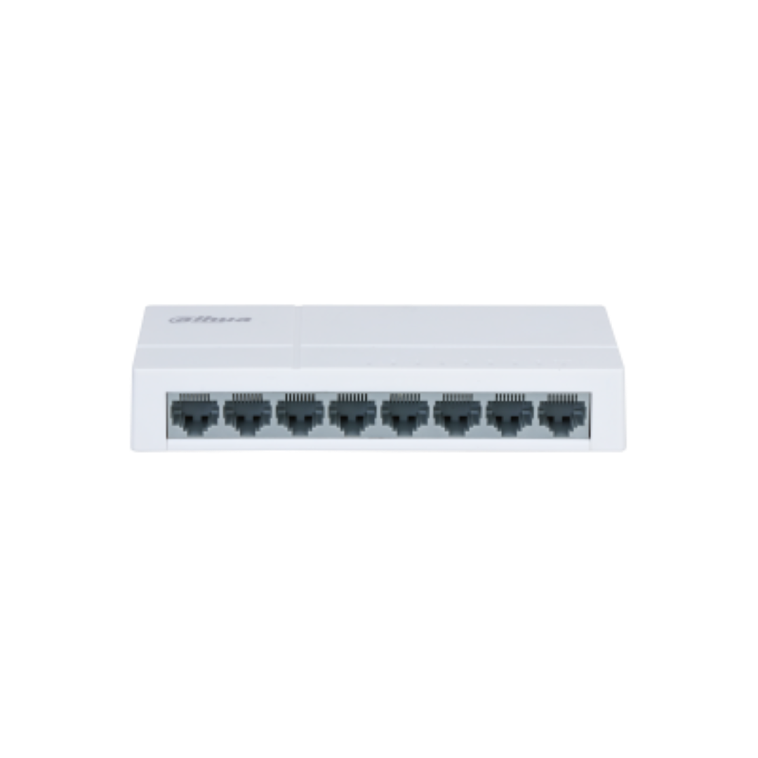 overlay_c0d62e91b678d1b5ababd6433adbaecd.png Switch Dahua 8 porturi Unmanaged, PFS3008-8ET-L, Interfata: 8 x 10/100 - imagine 1