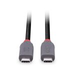 Cablu Lindy 0.8m USB 4 Type C 40Gbps Anthra line, - imagine 4