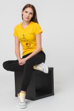 TSHIRT CASUAL F CAL PEGAS YELLOW-M - imagine 2