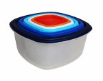 SET 7 CASEROLE PATRATE CU CAPACE,PLASTIC, VANORA HOME - imagine 3