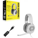 Casti Gaming Head-band Corsair HS55 SURROUND, Wired, Alb - imagine 5