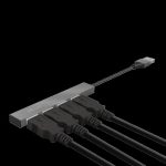 Hub USB Trust Halyx Aluminium, 4 porturi, aluminiu - imagine 7
