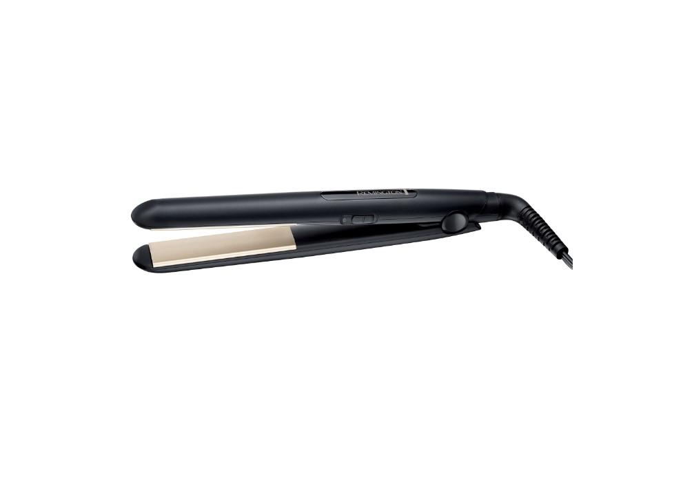 overlay_c2ee1589ffcc31cb66d5e3e39484dd8a.jpg Placa de indreptat parul Remington Ceramic Slim S1510, Invelis ceramic, - imagine 1