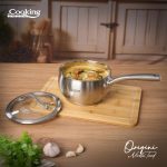 CASEROLA INOX+ CAPAC 16X9 CM, 1.8 L, NICOLAI TAND, ORIGINI, - imagine 3