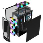 Carcasa 1STPLAYER Gaming DK-3 Mid Tower NEGRU - imagine 2