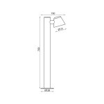 Stalp pentru iluminat exterior Vivalux OSAKA, GU10, max. 35W, IP44 - imagine 2