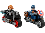 MOTO.BLACK WIDOW&C. AMERICA, 76260 LEGO - imagine 3
