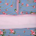 LENJERIE PAT DBL, 100% BBC, 132TC, ROSE - imagine 3