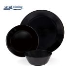 SERVICIU MASA DIN OPAL NEGRU 18 PIESE, CATANIA, ART OF