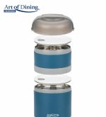 CASEROLA TERMICA DUBLA 920 ML, LOCA, ALBASTRU, HEINNER - imagine 2