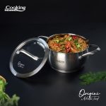 CRATITA INOX+CAPAC 16X9 CM, 1.8L, NICOLAI TAND, ORIGINI, COOKING BY - imagine 3