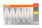 5 Becuri LED Osram Base Classic B, E14, 4W (40W),