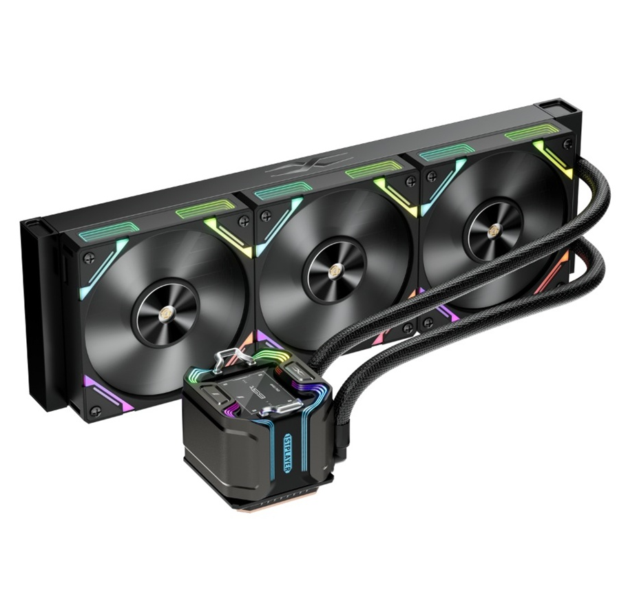 overlay_c67e23fca97a51a739afc62cbd8dbd7e.png Cooler Procesor 1stPlayer X-Starship 360-bk, display IPS personalizabil de 2,4 - imagine 1