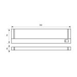 Aplica LED liniara Vivalux JAZZ, 10W, 700 lm, lumina neutra - imagine 2