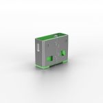 Adaptor USB Locks Lindy, 10 USB, verde - imagine 2
