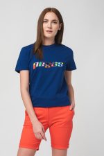 TRICOU  LOGO MULTICOLOR FEMEI  ROYAL BLUE-L - imagine 5