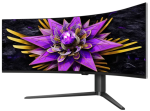 Monitor Gaming TCL 57R94, 57", 7680 x 2160 pixeli, Negru-Alb, - imagine 2