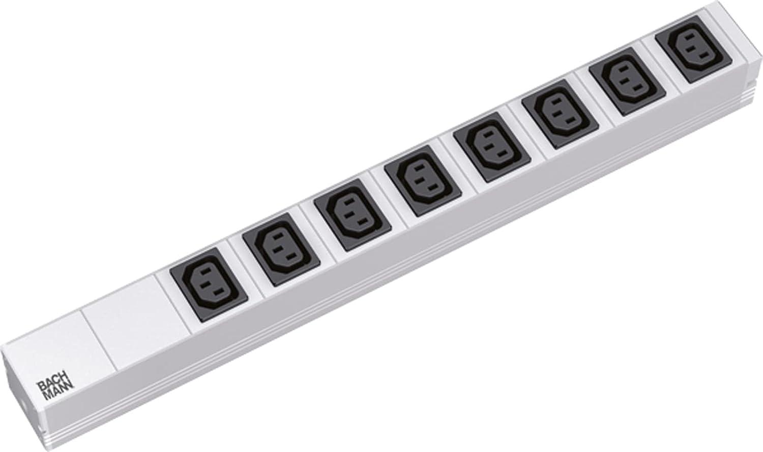 overlay_c8f84326c5af6e2def0287f3b6e023bc.jpg Bachmann IT PDU 8x prize IEC13,10A microfuse, interchangeable,in IEC 14 - imagine 1