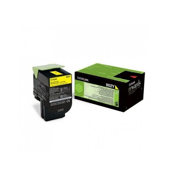 Toner Lexmark 80C20YE, yellow, 1 k, - CX510de, CX410de, CX410e,CX510dhe,