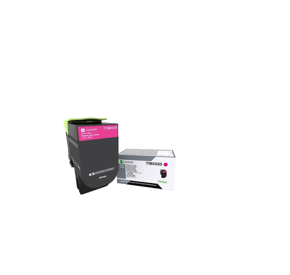 overlay_c962f0a280e4b7d050fb57c615040a55.jpg Toner Lexmark 71B0030, MAGENTA ,2.3k, pentru CX317DN,CS317DN - imagine 1