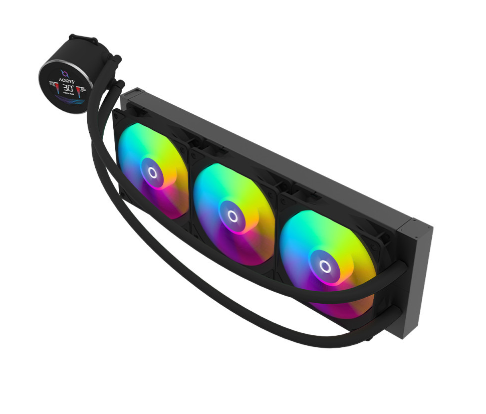 overlay_c9f45ee9f0ccca3a974eb41fc4210a21.png Cooler Procesor AQYRIS HYDRA 360 AIO NEGRU, marime radiator 360mm, - imagine 1