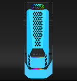 Carcasa Aqirys Procyon, RGB, Mid Tower, Blue - imagine 4