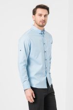CAMASA CASUAL BARBATI LIGHT BLUE S - imagine 2