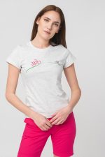 TRICOU CASUAL BICICLETE FAMILIE FEMEI LIGHT GREY-M - imagine 4