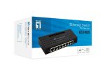 LevelOne GEU-0821 8-Port Gigabit Switch, 160.9 x 71.6 x 26.3