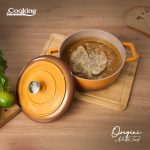SEMIOALA ALUMINIU TURNAT + CAPAC 24x12 CM,3.9L, NICOLAI TAND, ORIGINI, - imagine 6