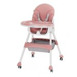 Scaun de masa 2 in 1, pliabil, roz, U-Grow