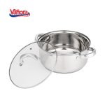 CRATITA INOX CU CAPAC 20x9.5CM, 3L, MIKA - imagine 2