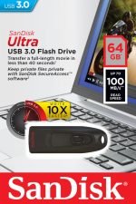 Memorie USB SanDisk Ultra 64 GB, USB 3.0, Negru - imagine 2