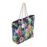 Geanta plaja Tropical, diverse decoruri Dimensiune:  50X38HX35X15.cm Material :