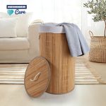 COS DE RUFE ROTUND DIN BAMBUS, 35x60 CM, 55 L - imagine 2